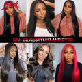 Brazilian Straight Human Hair Bundles – Remy Extensions 8"-30" Natural Black