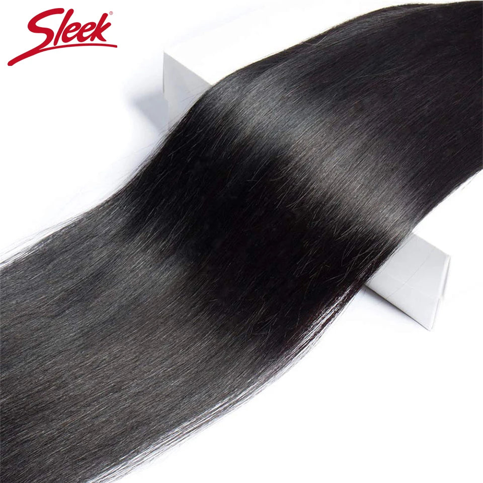 Brazilian Straight Human Hair Bundles – Remy Extensions 8"-30" Natural Black