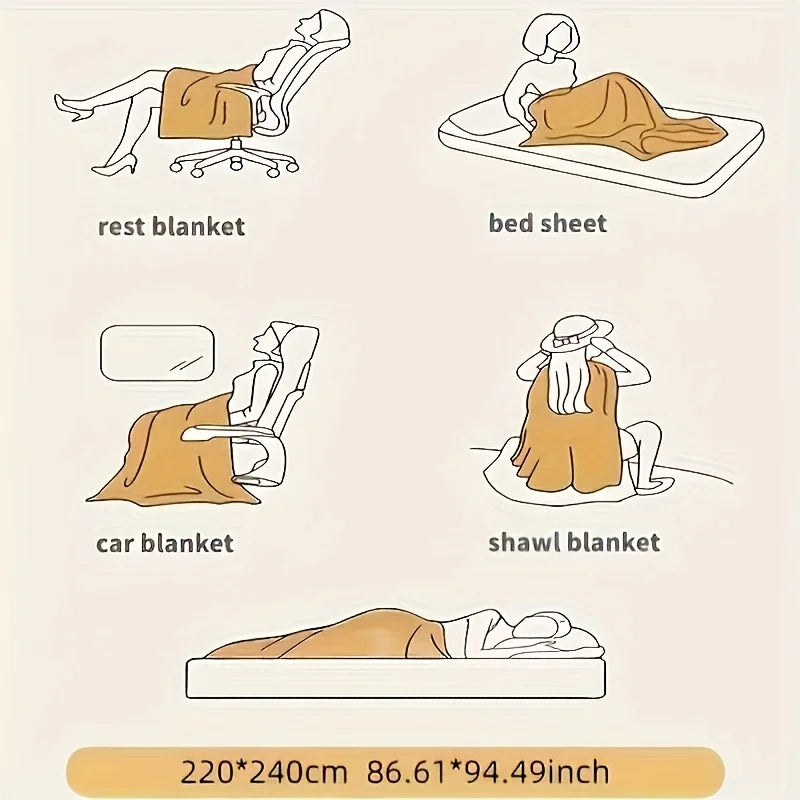 Weighted Fleece Blanket with Sherpa – Soft 8lbs Throw