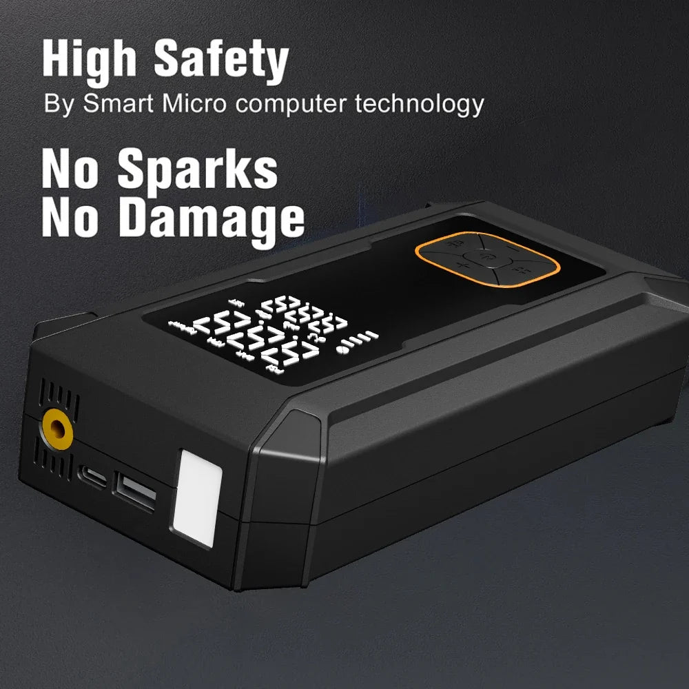 Car Jump Starter with Air Pump 4000A Jump Starter &150PSI Air Compressor, Portable Auto Power Banlk ,Tire Inflator, LED Light