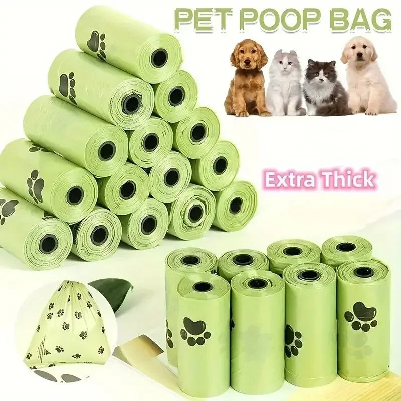 Dog Poop Bags Refill Rolls - 15 Bags per Roll, 2 to 40 Roll Packs
