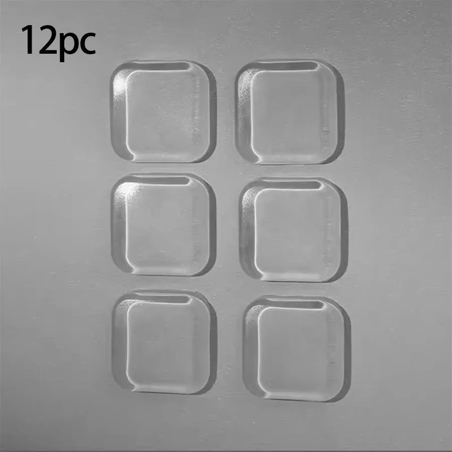 Door Knob Wall Shield Clear Soft Rubber Door Stopper Door Handle Bumper Mute Stickers Wall Protector Muffler Pad Protective Plug