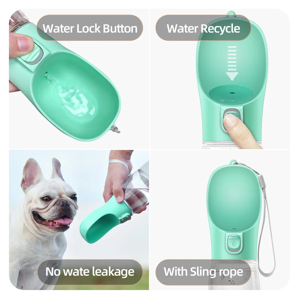 Portable Dog Water Bottle – Leakproof Travel Water Dispenser for Dogs & Cats