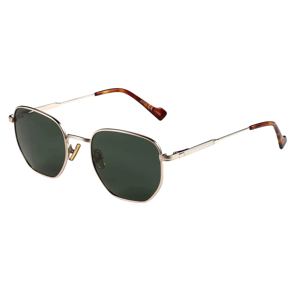 Blue Oval Acetate Sunglasses