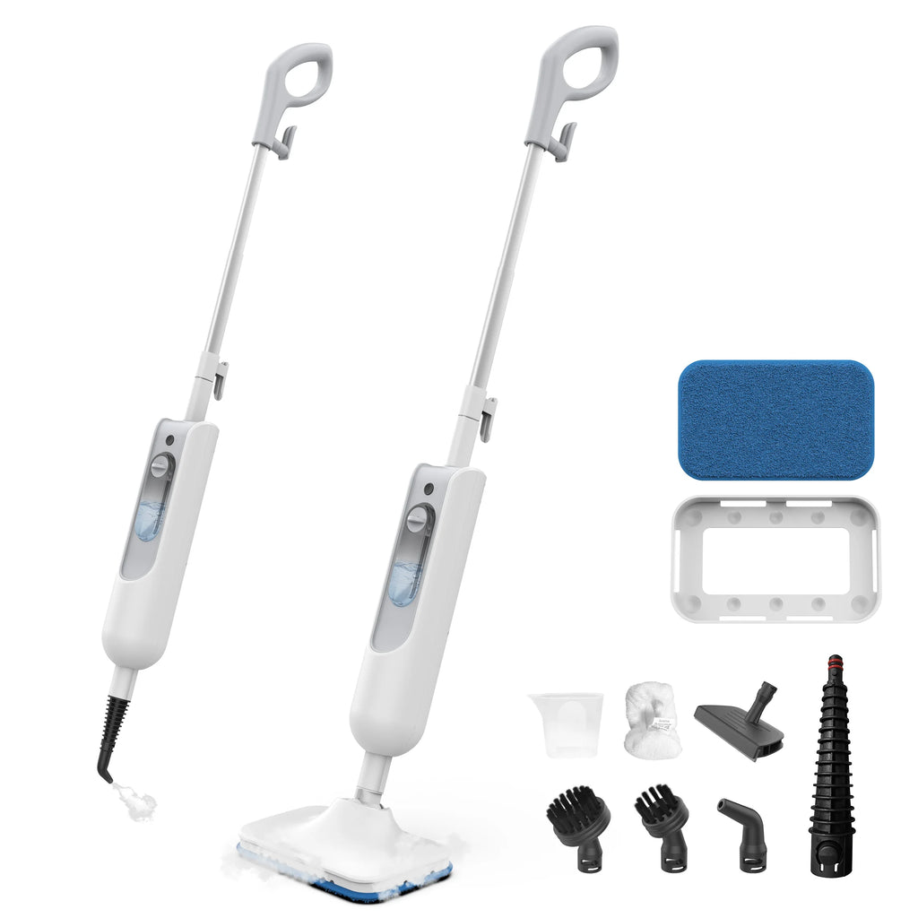 PureSteam™ 6-in-1 Steam Mop | High Temp Steam Cleaner for Hard floors, Tile, laminent, kitchens & Carpet