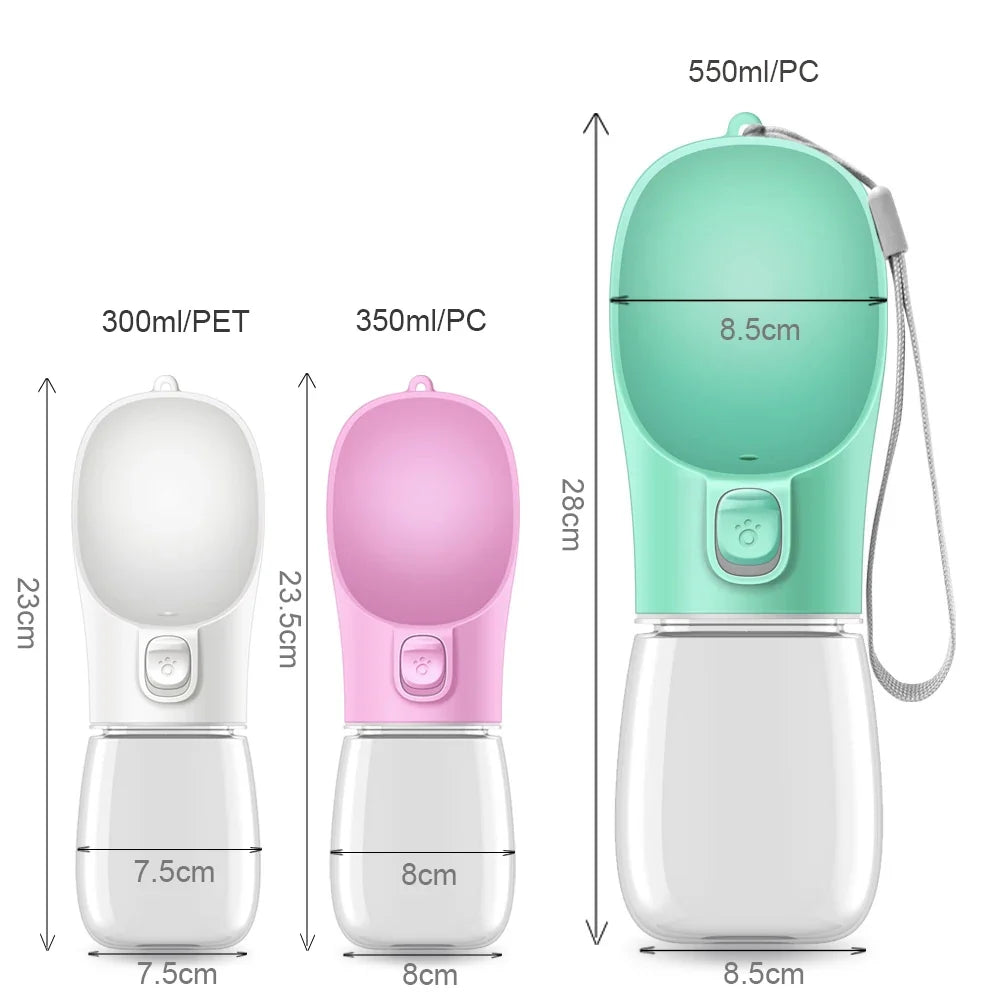 Portable Dog Water Bottle – Leakproof Travel Water Dispenser for Dogs & Cats