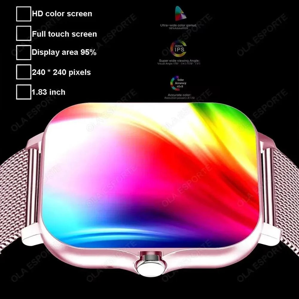 D20 Smart Watch — Heart Rate & Sleep Monitor, Bluetooth