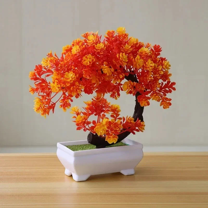 Artificial Bonsai Tree Potted Fake Plant Home Table Decor Ornament