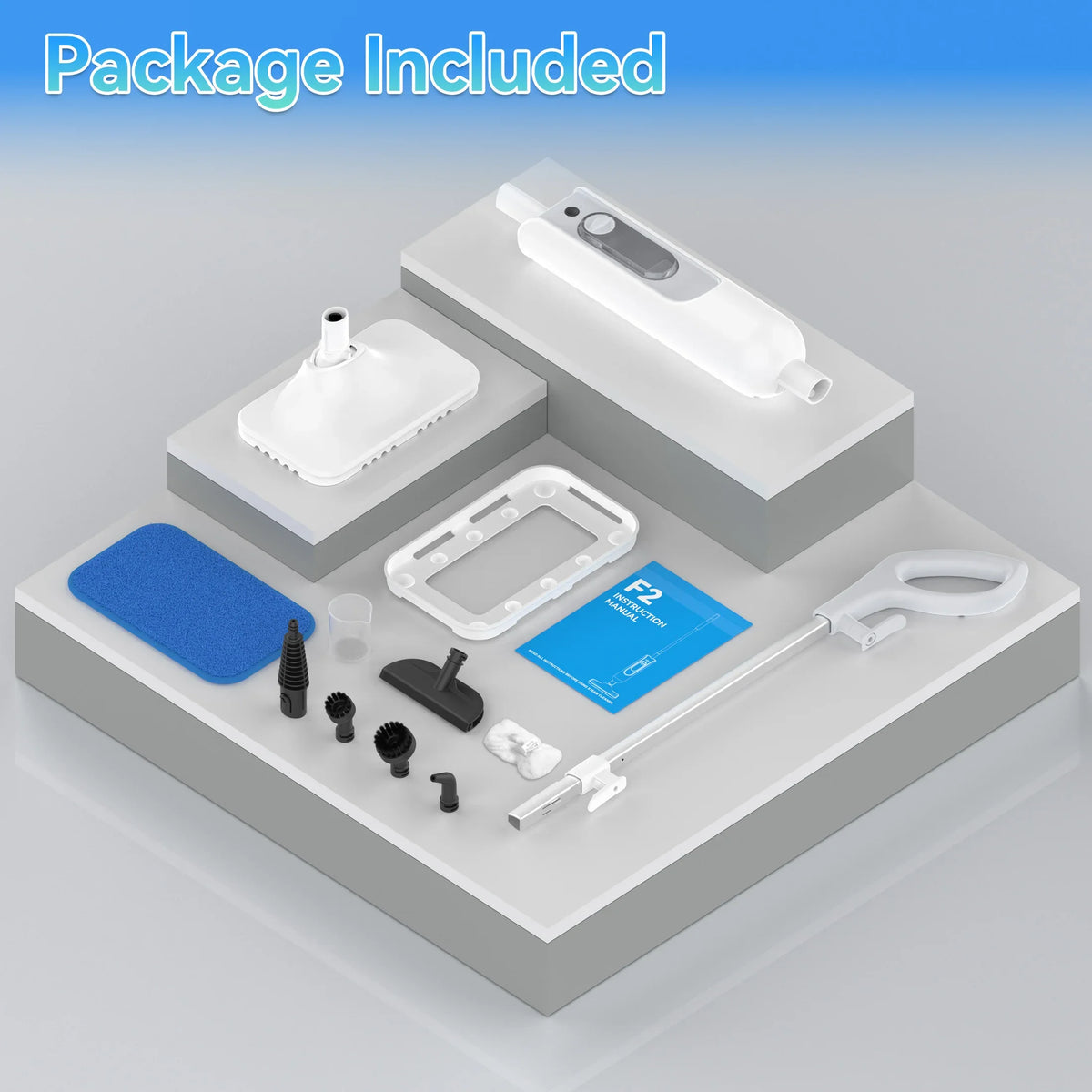 PureSteam™ 6-in-1 Steam Mop | High Temp Steam Cleaner for Hard floors, Tile, laminent, kitchens & Carpet