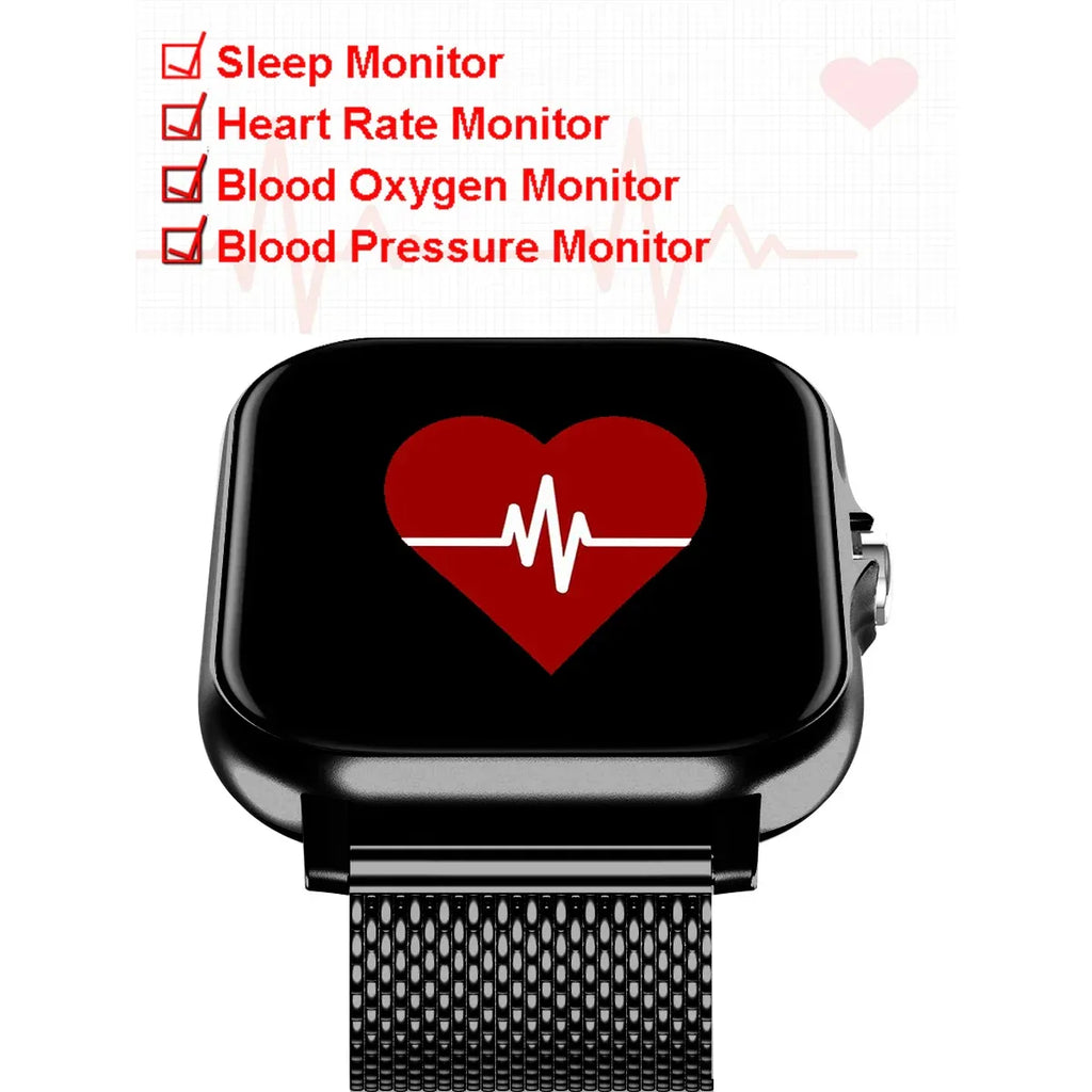 D20 Smart Watch — Heart Rate & Sleep Monitor, Bluetooth