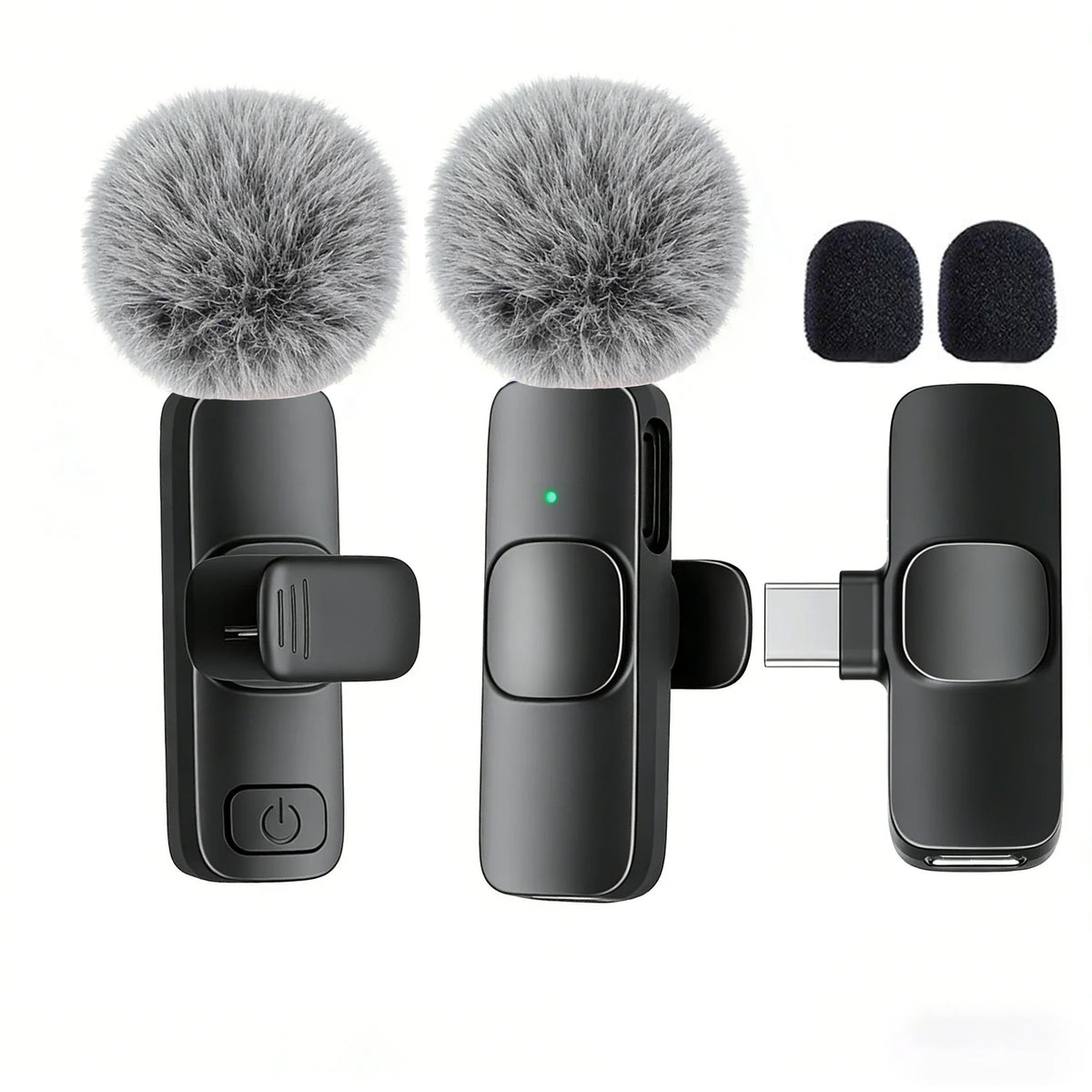 USB-C Wireless Lavalier Microphone – Portable Clip-On Travel Mic