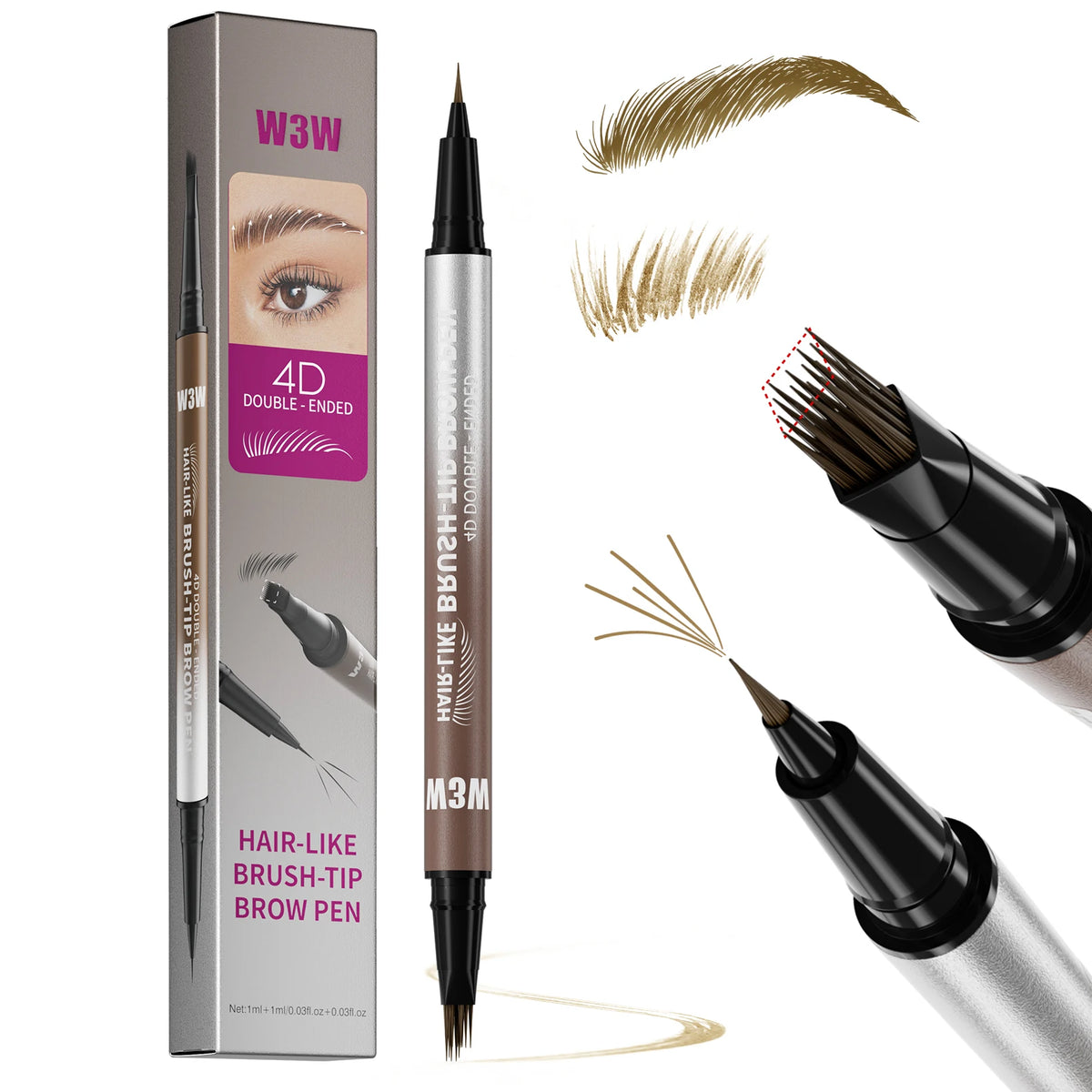 🏆Flash Sale⚡50K+ SOLD! Almost Gone💥💕2-in-1 Waterproof Liquid Brow Pen