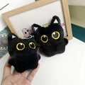 Black Cat Plush Keychain Gift