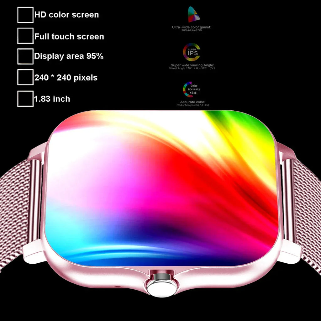 D20 Smart Watch — Heart Rate & Sleep Monitor, Bluetooth