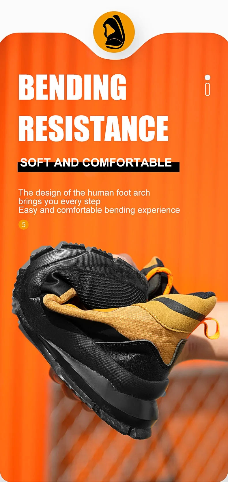 Outdoors Indestructible Shoes Work Boots Steel Toe Shoes Men Safety
