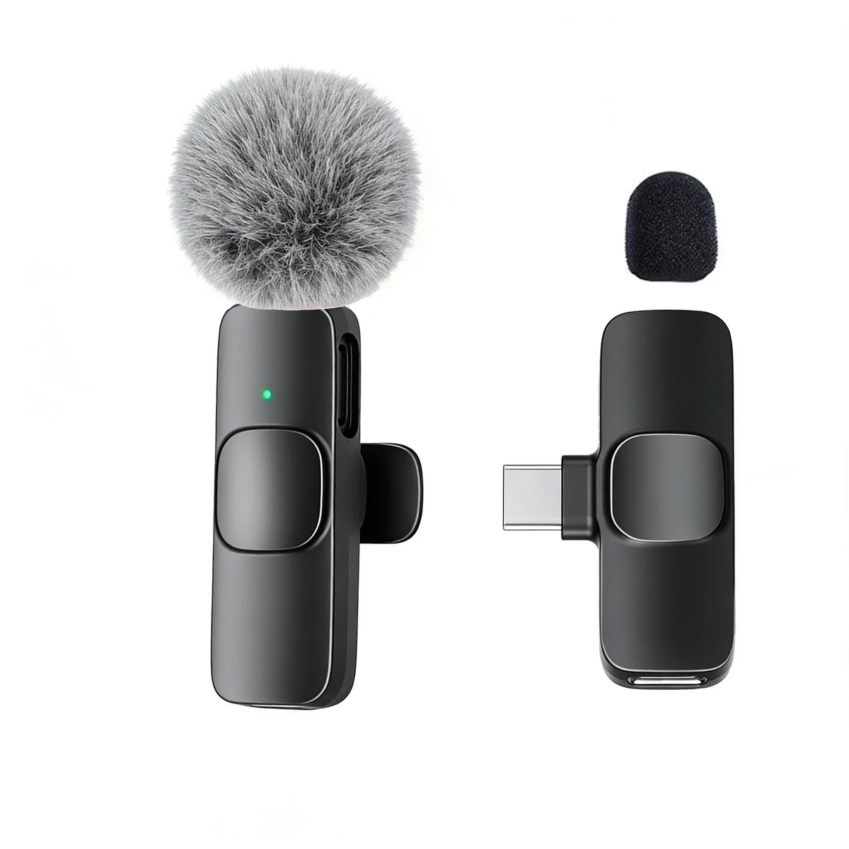 USB-C Wireless Lavalier Microphone – Portable Clip-On Travel Mic