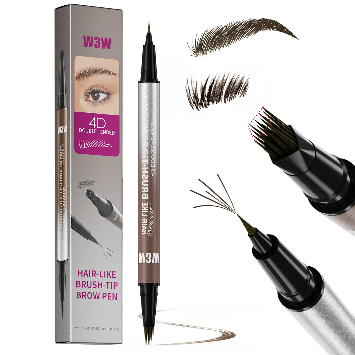 🏆Flash Sale⚡50K+ SOLD! Almost Gone💥💕2-in-1 Waterproof Liquid Brow Pen