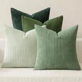 Boho Farmhouse Throw Pillow Cover Set Of 4 Corduroy Cushions