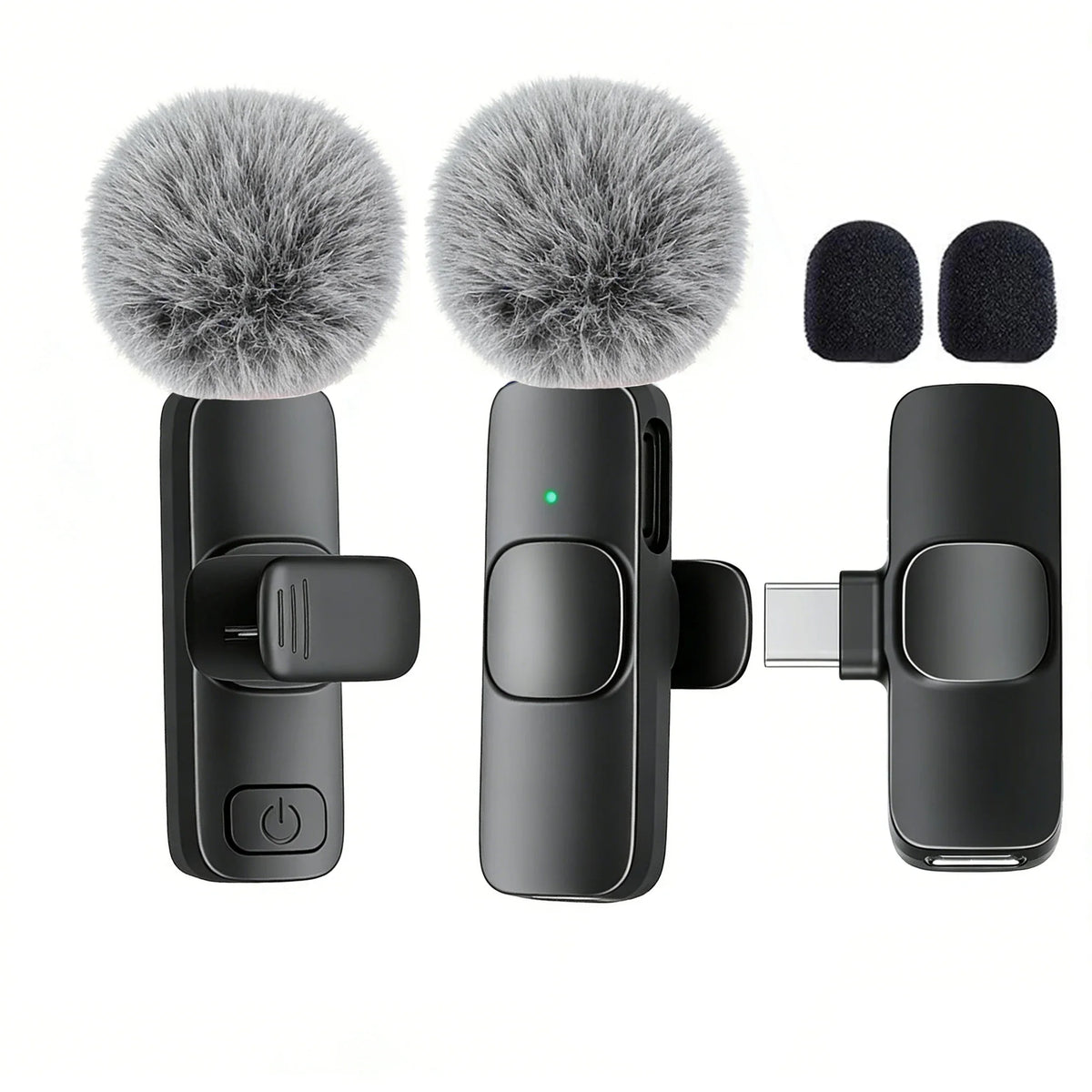 USB-C Wireless Lavalier Microphone – Portable Clip-On Travel Mic