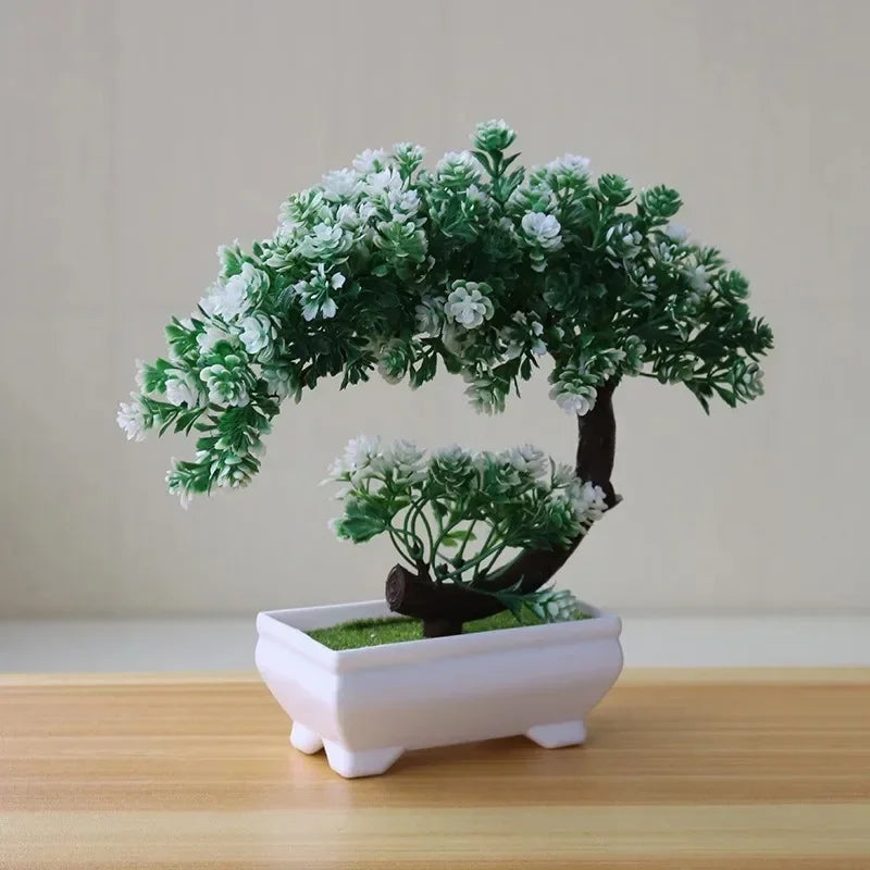 Artificial Bonsai Tree Potted Fake Plant Home Table Decor Ornament