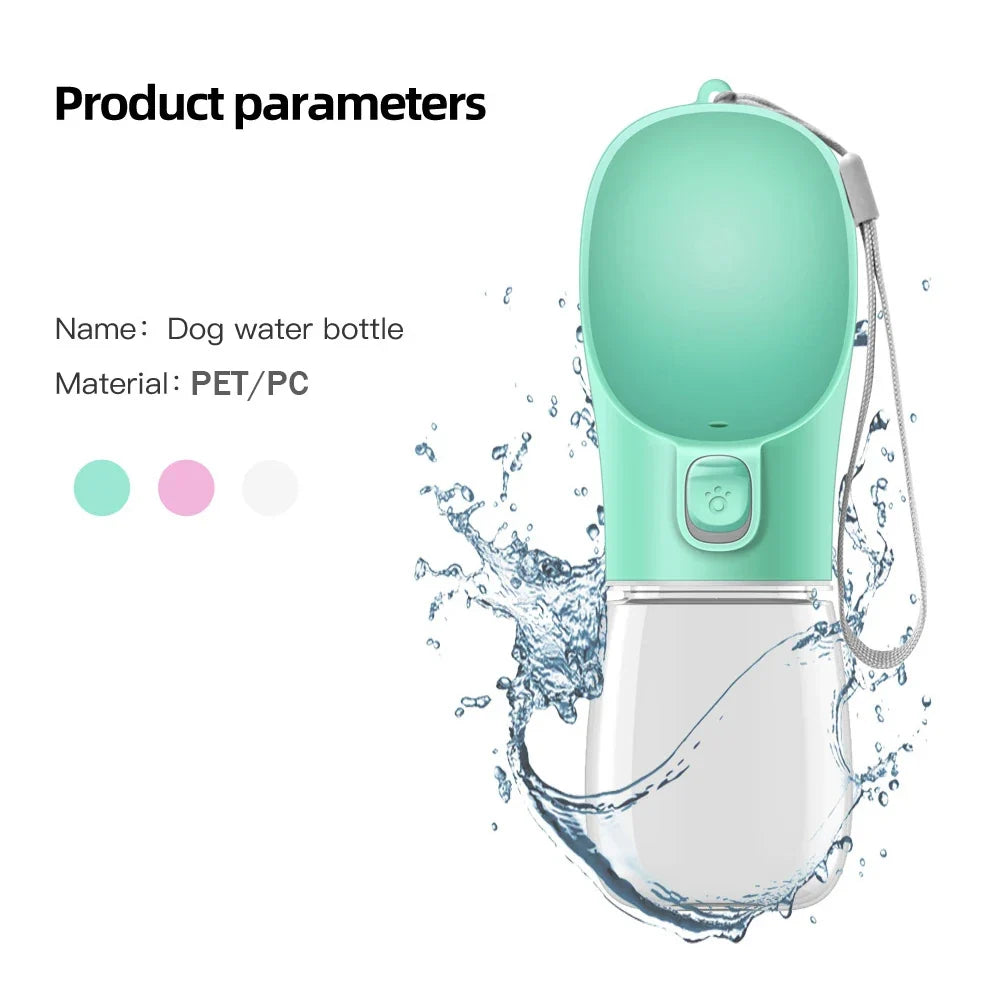 Portable Dog Water Bottle – Leakproof Travel Water Dispenser for Dogs & Cats