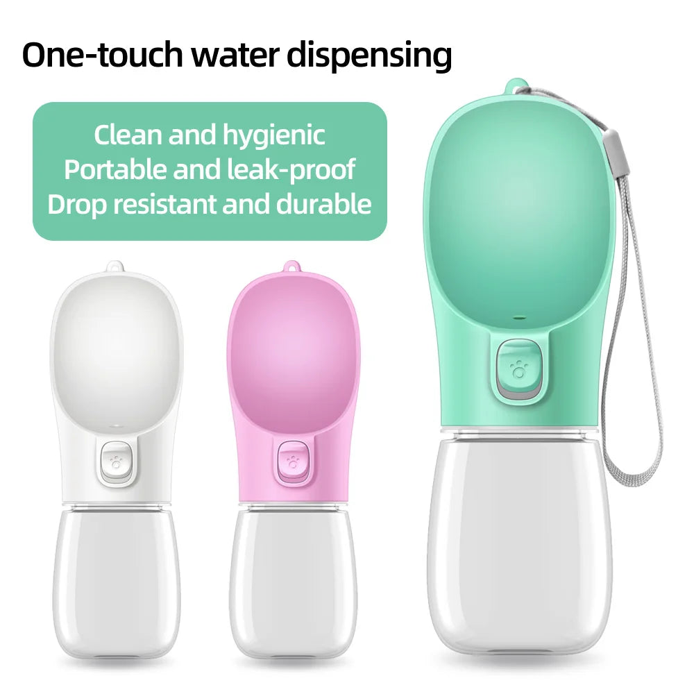 Portable Dog Water Bottle – Leakproof Travel Water Dispenser for Dogs & Cats