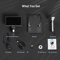 TOMLOV DM9B 7" Digital Microscope 1200X for Coins & Soldering, 16GB, Black